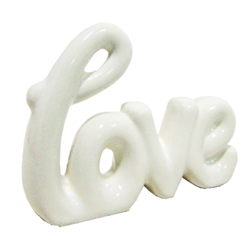 Enfeite de Mesa - Porcelana - Love