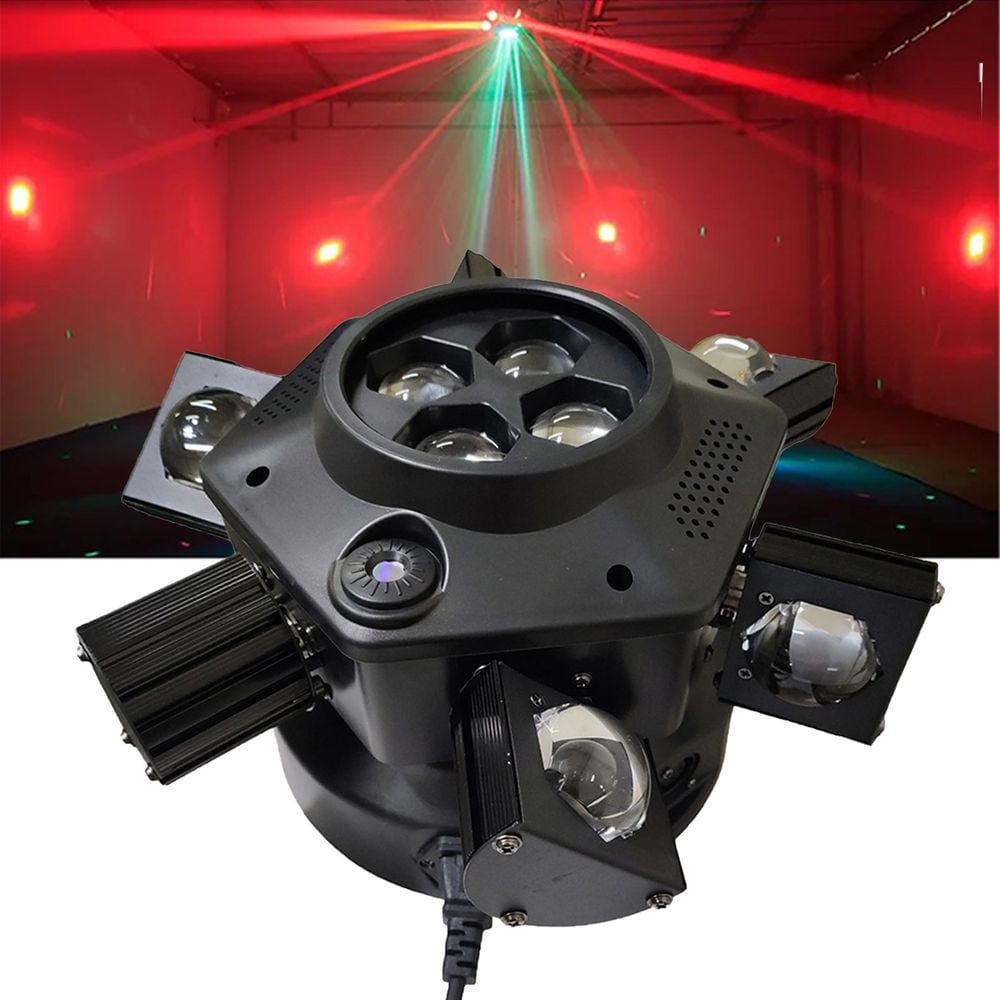 Luz de Palco Moving Head 150W RGB Mini Moving Led DMX DJ 22 Canais Palco Show Evento Festa Strobo Laser Movimento Iluminaçao Rotativo