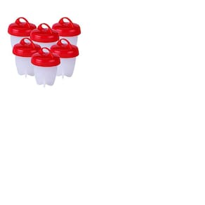 Kit 6 Formas De Silicone Ovos Egglettes Magic Egg Cooker