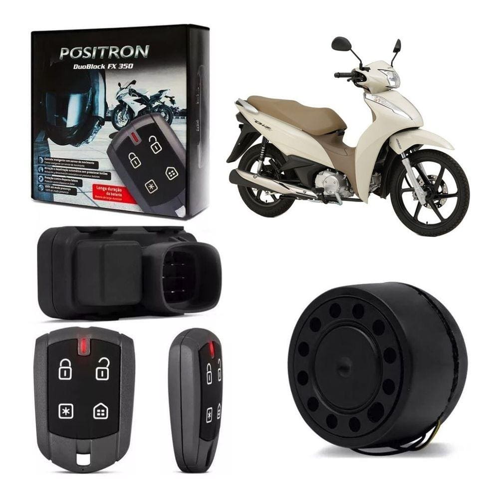 Alarme Moto Biz 2018 DuoBlock FX 350 G8 - Positron