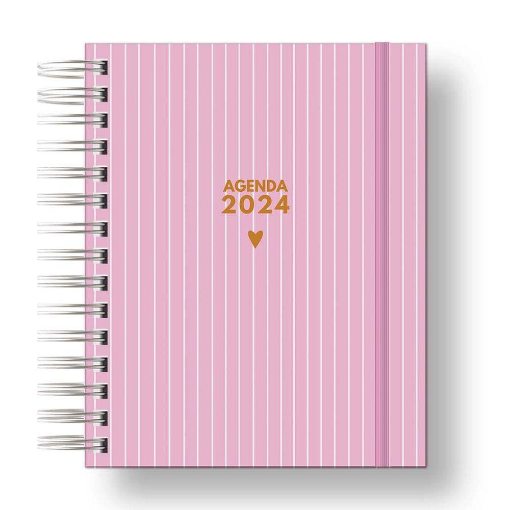 Agenda 2024: Sua Organização Pessoal Rosa Listras