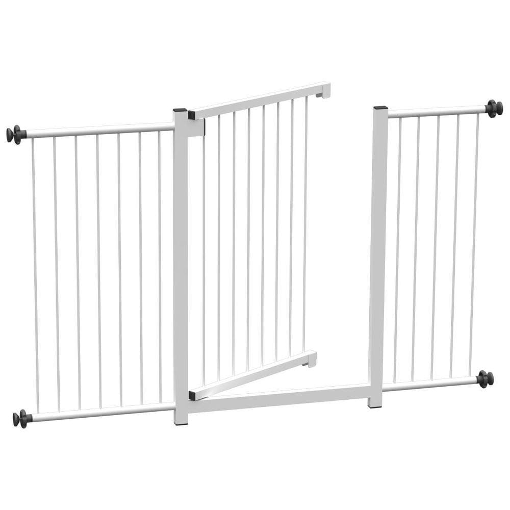 Grade Portão Pet Bebê Divisor Ambiente 68 A 123 Cm - Preto
