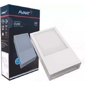 Led Arandela Cube Br Fosca 6500K Ip65 12W Biv Avant