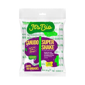 Canudo Bio Super Shake Embalado 10 Mm Cristal 1.500 Und