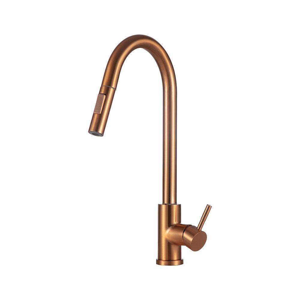 Torneira Para Cozinha Gourmet Misturador Monocomando Em Aço Inox Escovado Iriri Pingoo.casa - Cobre