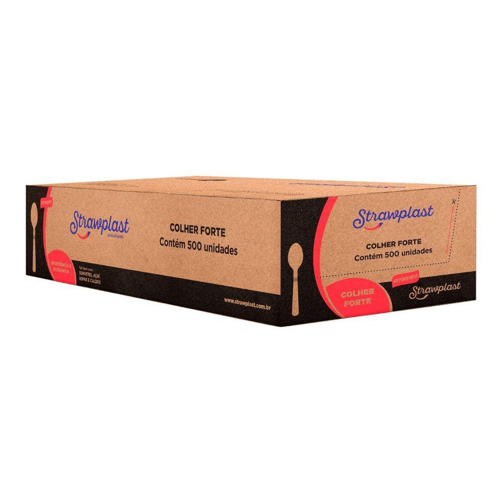 Colher Forte Dourada C/ 10X50 Un.