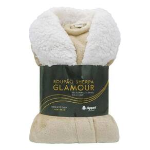 Roupão Sherpa Glamour Bege Duna - Appel - Tamanho P