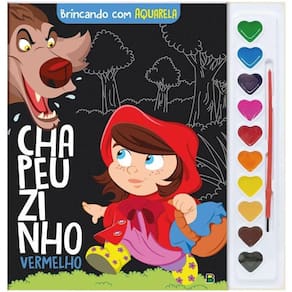 Livro Brincando Com Aquarela - Todolivro - Chapeuzinho Vermelho