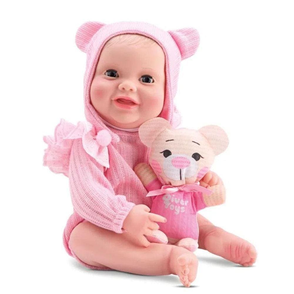 Boneca Diver New Born Collection - Rosa - Divertoys