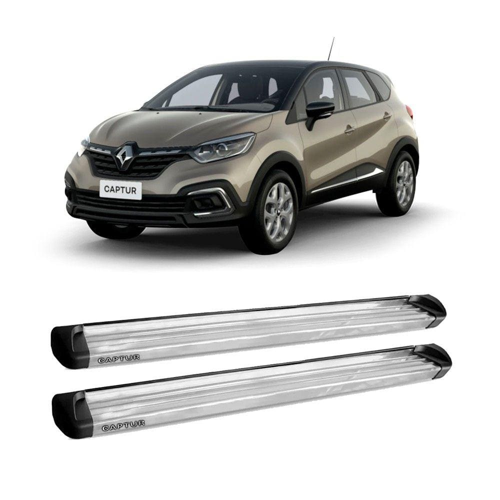 Estribo Lateral em Alumínio Polido p/ Renault Captur 2017 até 2023