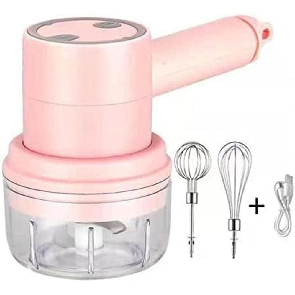 Mini Triturador e Batedeira Portátil 20W USB Rosa - Quanhe