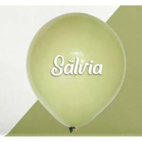 BALÃO REDONDO LISO- ART-LATEX Nº 05 - SÁLVIA - Pacote com 50 unidades