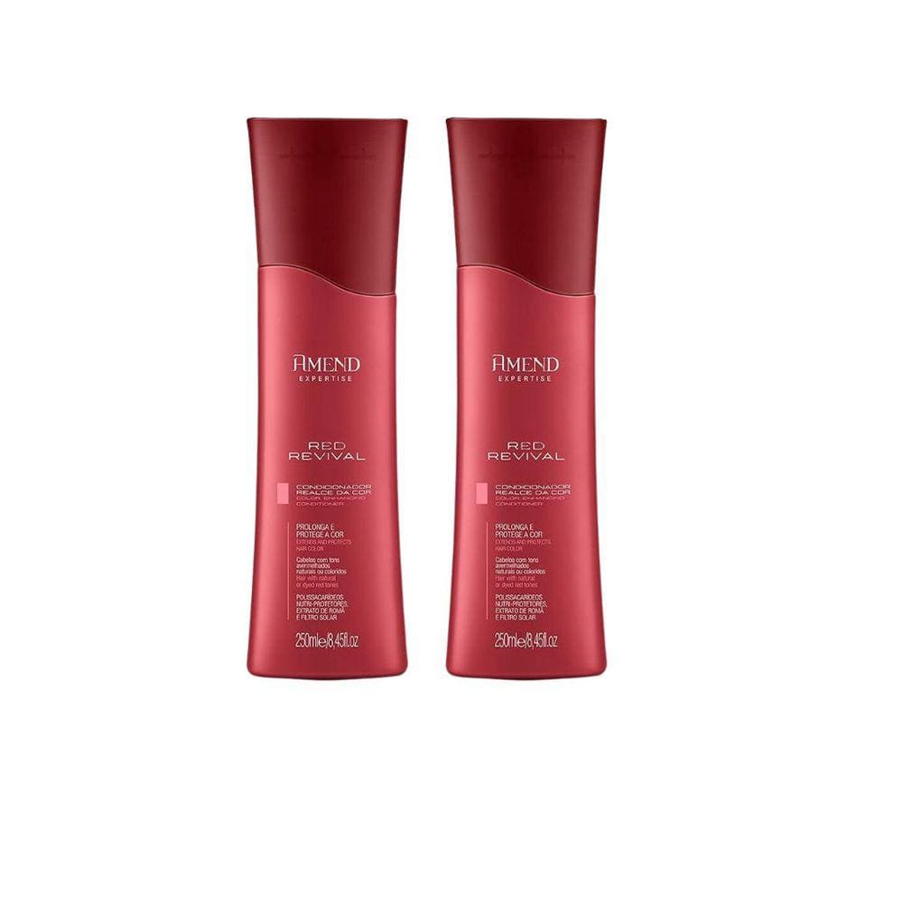Condicionador Amend Expertise 250ml Realce Cor Red Kit 2un