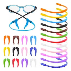 Cordão Óculos Infantil Silicone Preto 20cm