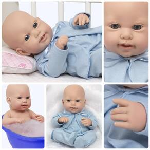 Boneco Bebê Reborn Luca Vinil Siliconado Bege 43cm