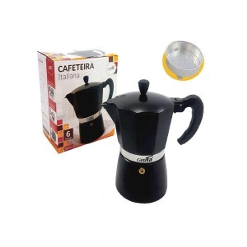 Cafeteira Italiana 300ml Em Alumínio Imporiente