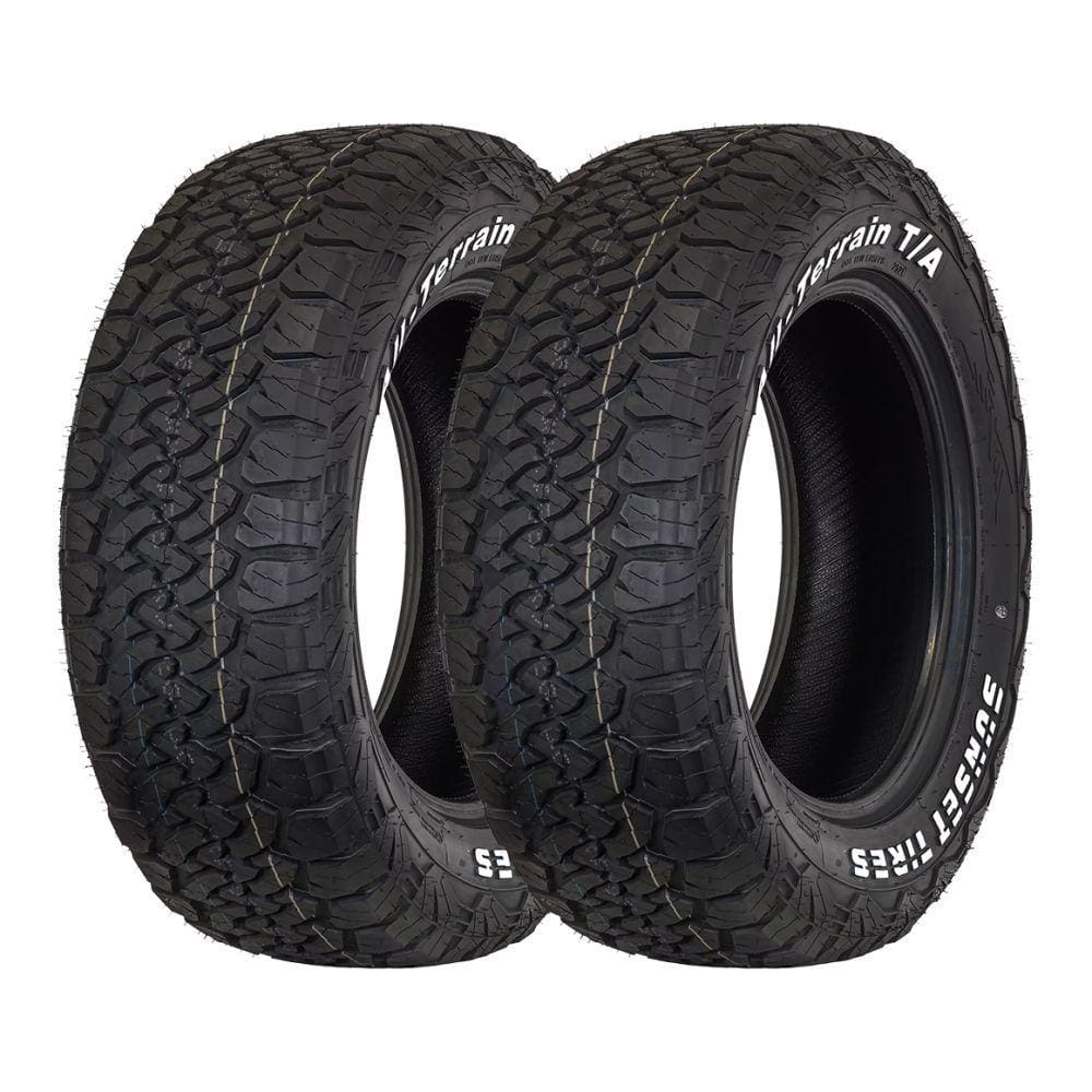 Kit 2 Pneus Sunset Aro 15 265/70R15 All-Terrain T/A Letras Brancas 112T