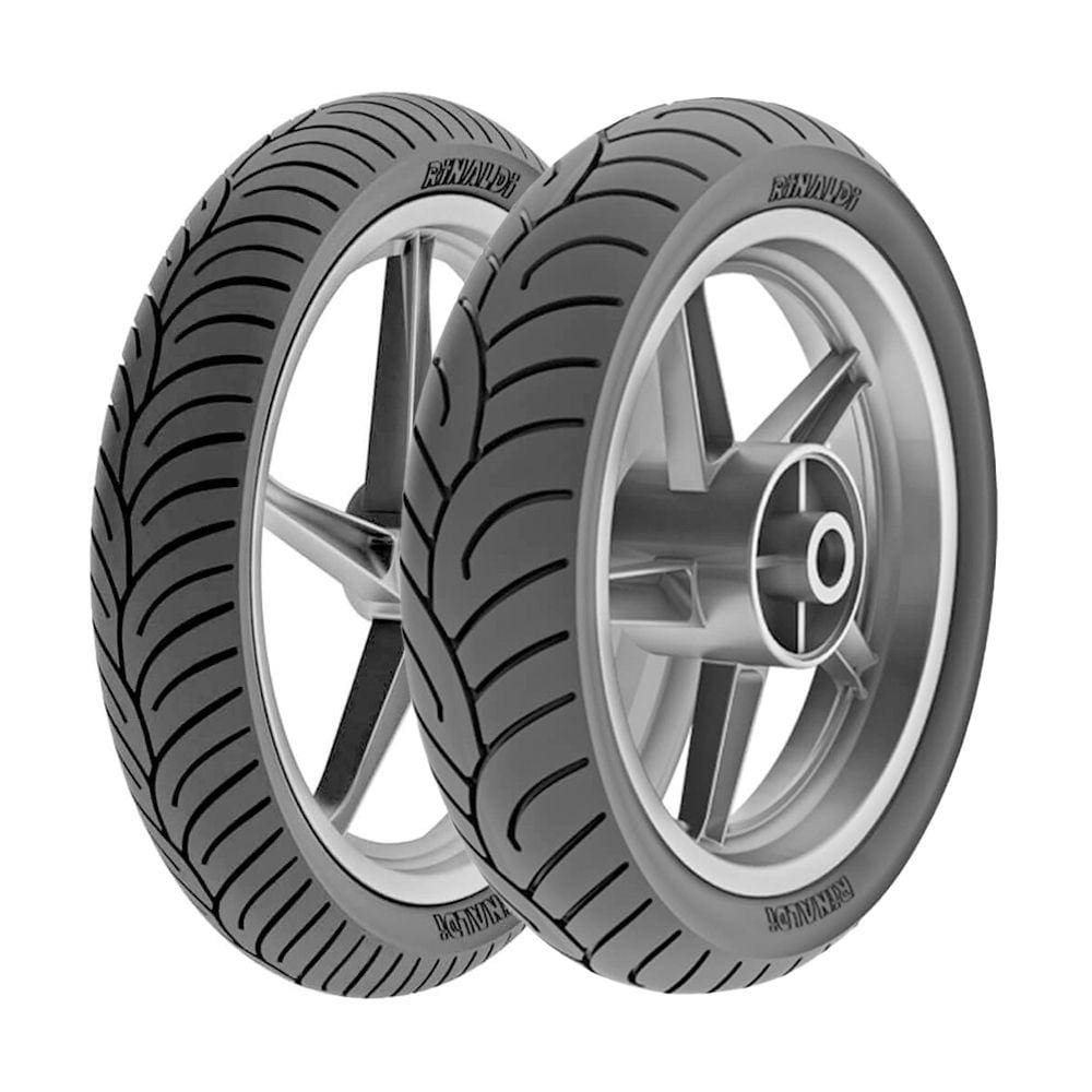 Jogo Pneus de Moto Rinaldi HB37 80/100-18 47P + 90/90-18 57P TL