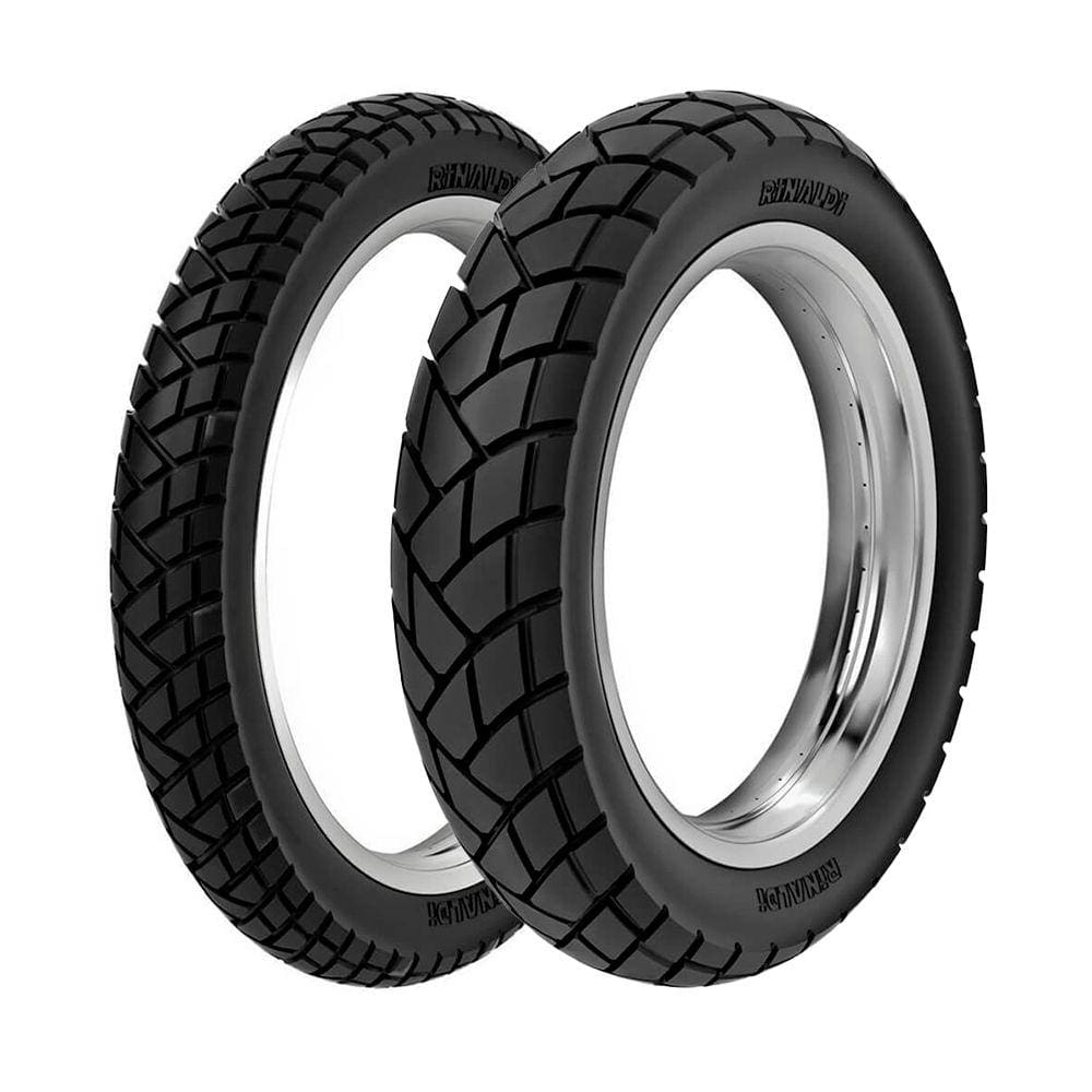 Jogo Pneus de Moto Rinaldi R34 2.75-18 42P + 90/90-18 57P TT