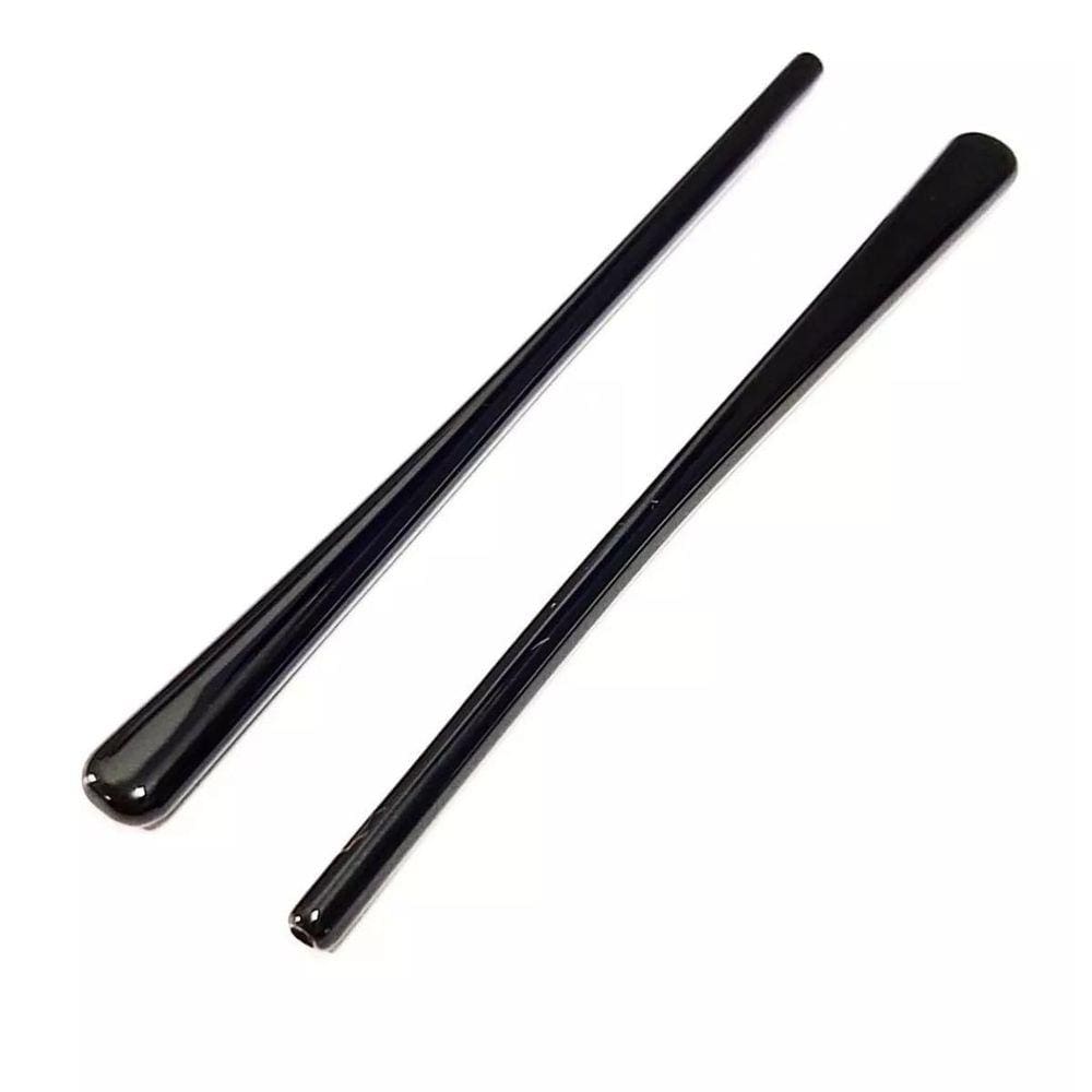 Ponteira Silicone Óculos Preto P 35 Kit 10 pares
