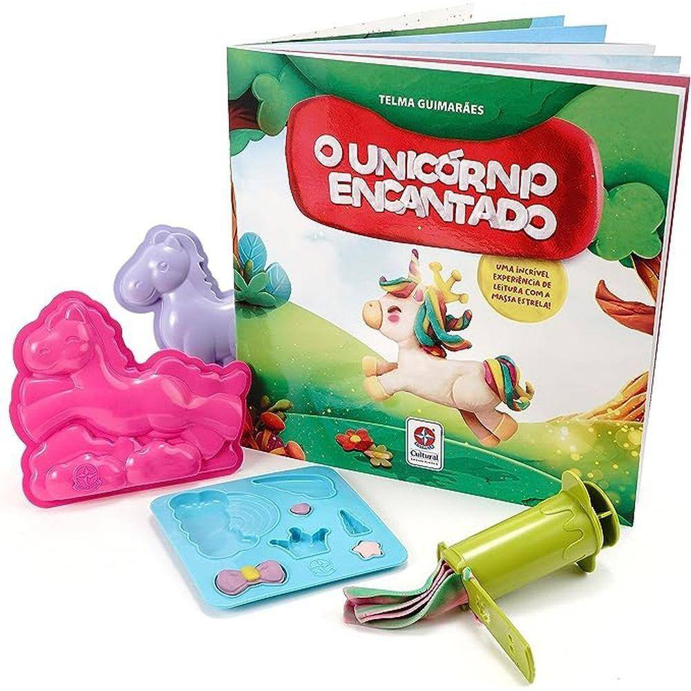 Livro o Unicórnio Encantado, com Massa de Modelar - Estrela