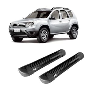 Estribo Lateral Alumínio Preto p/ Renault Duster 2011 até 2023