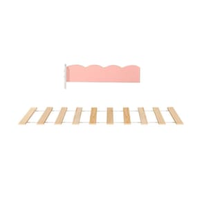 Kit Estrado com Grade para Cama Club House Sweet Casatema Branco/Rosa