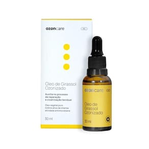 Óleo de Girassol 30ml Ozonizado Reparação e Cicatrização