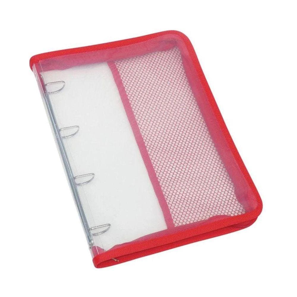 Pasta PVC 4 Argolas c/ Bolso e Zíper 250x340x35mm