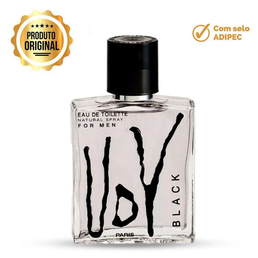 Perfume UDV Black Ulric De Varens Eau de Toilette Masculino 100ml