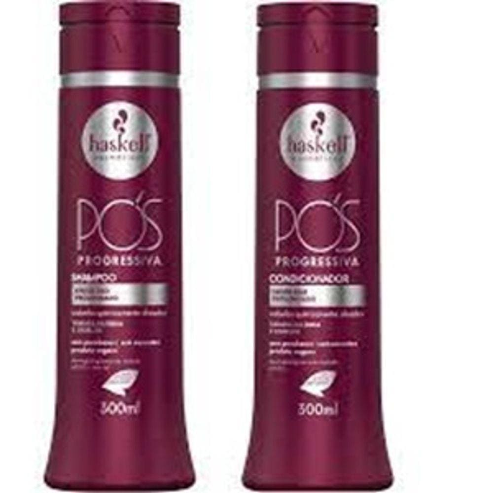 Haskell Kit Shampoo 300ml + Cond 300ml Pós Progressiva