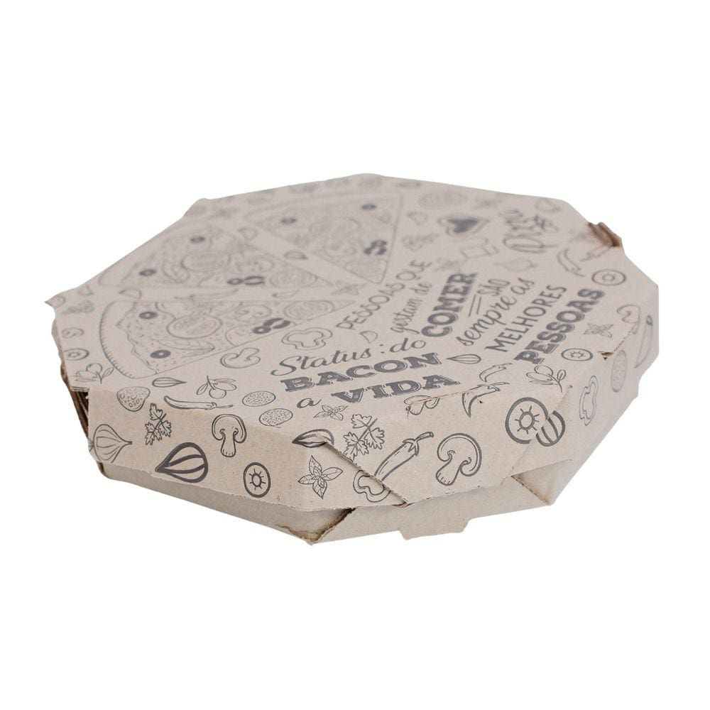 Caixa De Pizza Tampa Acoplada Basic N° 30 Com 25 Unidades