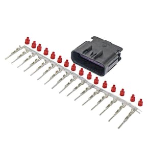 Kit Chicote Injeção Eletrônica 16 Vias Macho - Rainha das Sete - ETE8127