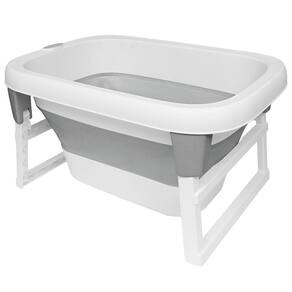 Banheira Ofurô Infantil Buba Cinza 80L | Válvula e Sensor