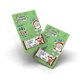 50 Balinhas Freggels Tema Anunciado - 8x8x8 cm - Papel Fosco