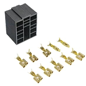 Conector Mercedes Scan 10 Vias Fêmea com Terminal - Rainha das Sete - ETE7537