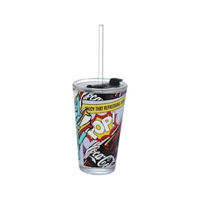 Copo para Drinks Coca-Cola Pop 450ml - Vidro e Plástico