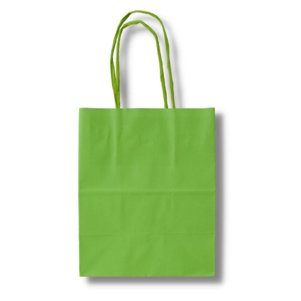 Sacola Verde Limao (17,5X8,5X21,5Cm) C/ 50 Un.