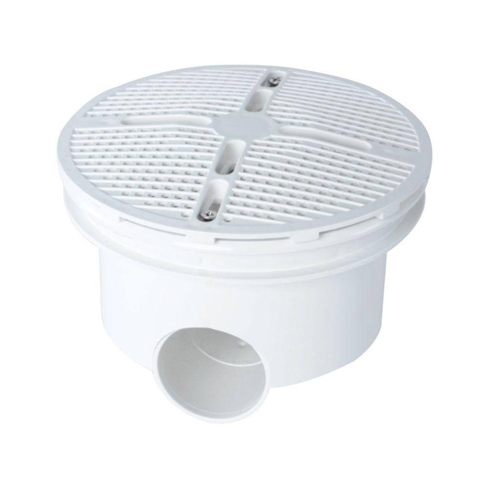 Dreno de Fundo para Piscina Brustec em ABS