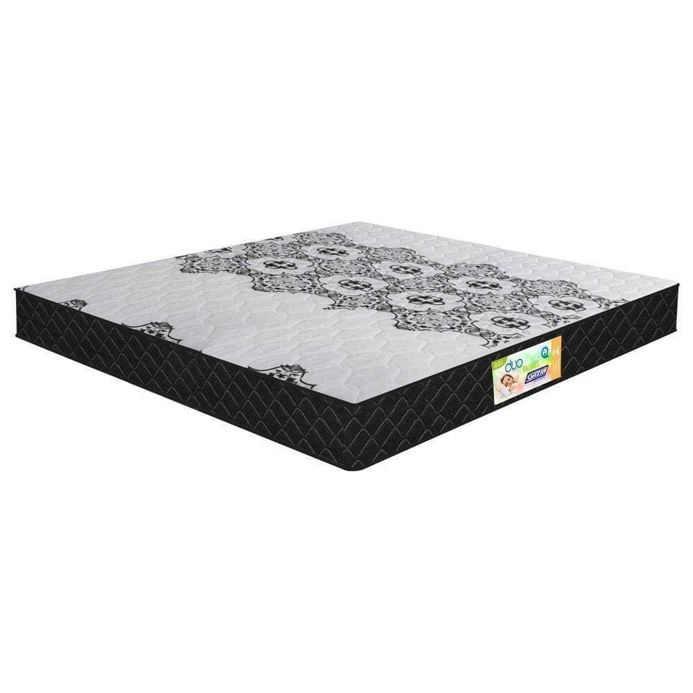 Colchão Queen Gazin 158x22x198cm - Densidade D33 Cr403c Preto/branco
