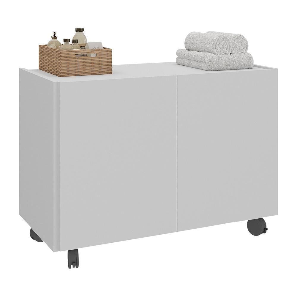 Gabinete Banheiro 62,5cm Rodízios Multimóveis Mp5043 Branco