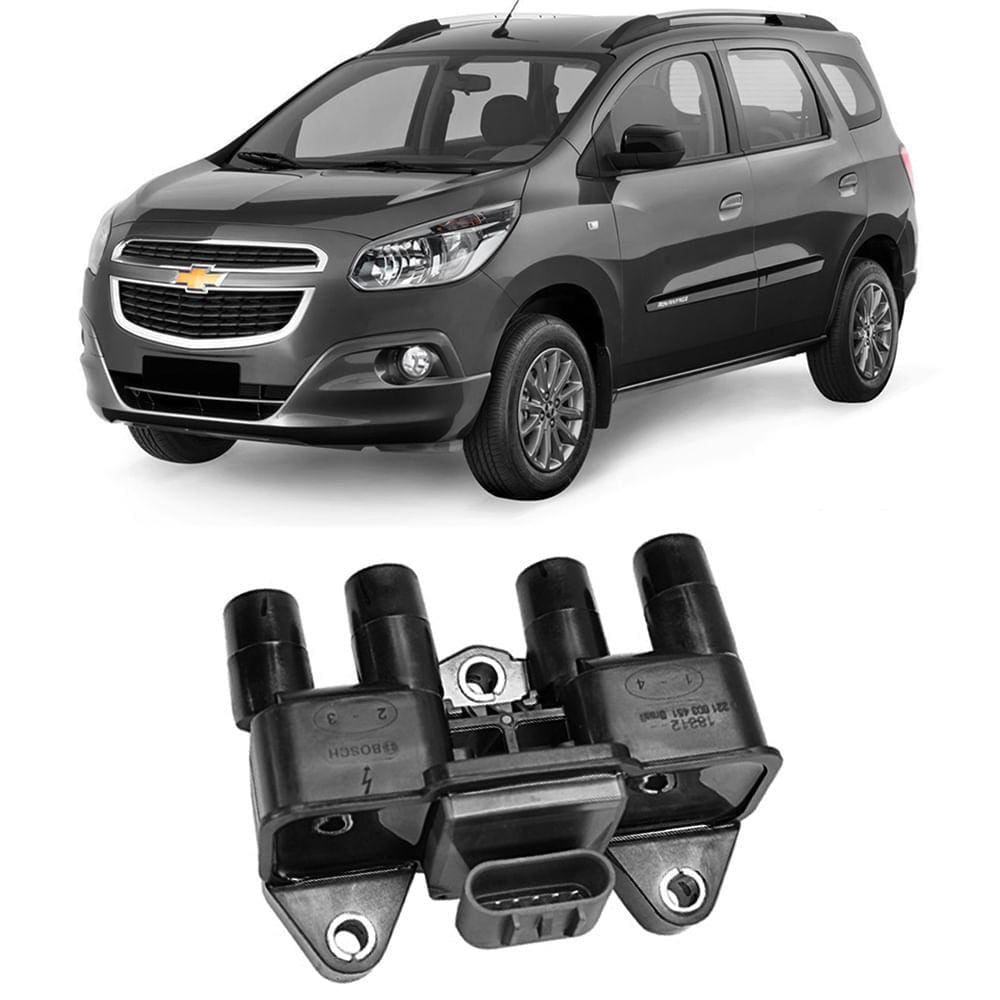 Bobina Ignição Chevrolet Spin 1.8 2013 A 2018 Bosch