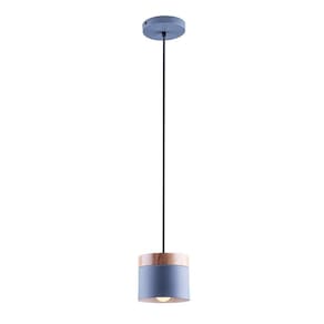 Luminária Pendente Lagos Detalhe Madeira Cozinha Cinza E27
