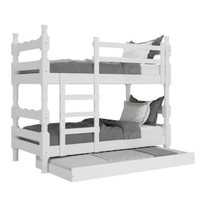 Treliche Vira 2 Camas CColchões Multimóveis Cr35108 Branco