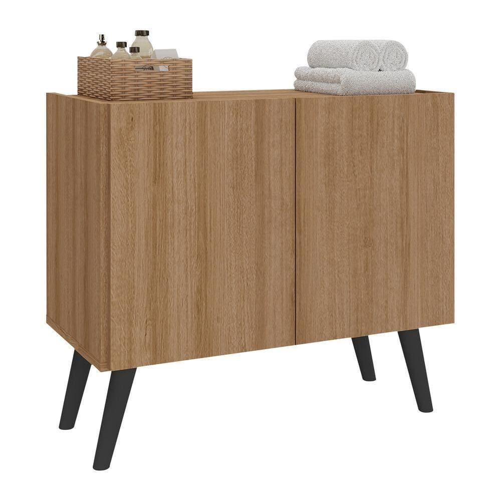 Gabinete Banheiro 62,5cm Multimóveis Mp5045 Rustic/preto