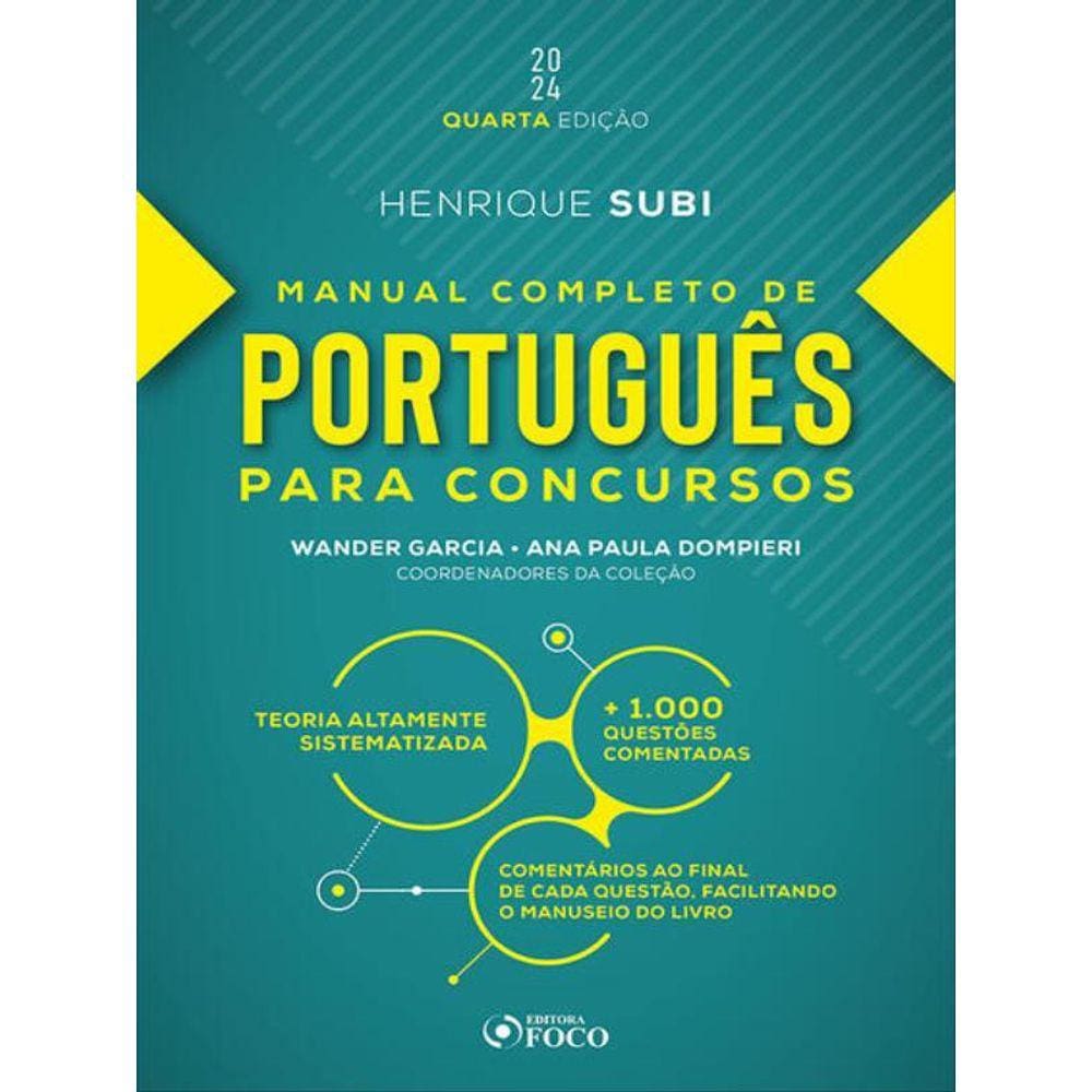 Manual Completo De Português Para Concursos - 4ª Ed - 2024