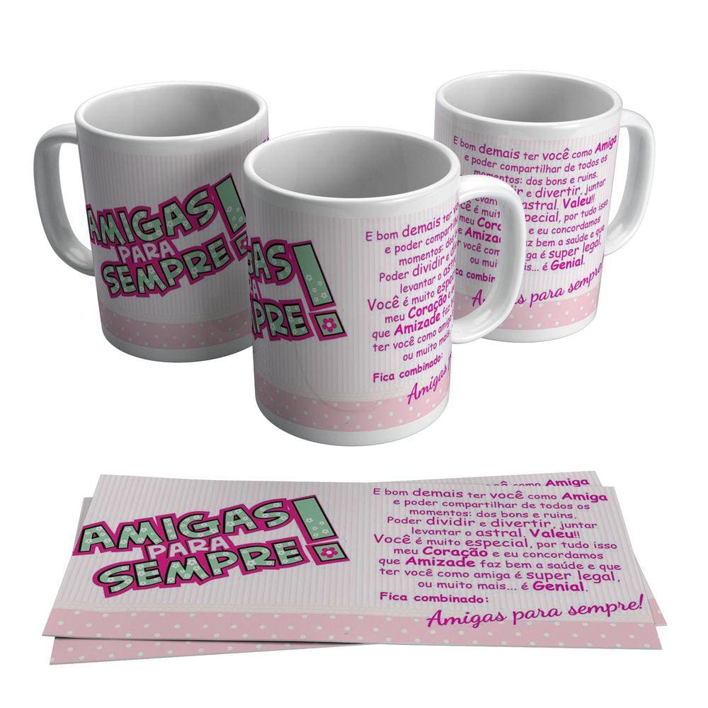 Caneca Dia Das Mães Amigas Sempre Mãe 325ml