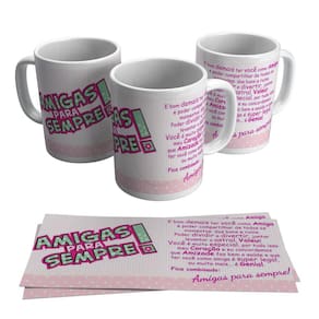 Caneca Dia Das Mães Amigas Sempre Mãe 325ml