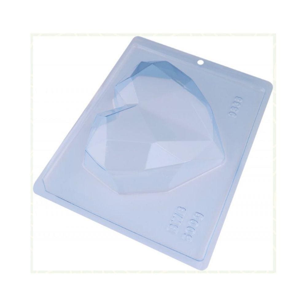 Formas Acetato BWB Silicone Trufa Coração Lapidado 500g C/ 1 Un