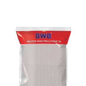 Palito Plástico BWB Cristal Para Pirulito N° 28cm C/ 1000 Un Bwb